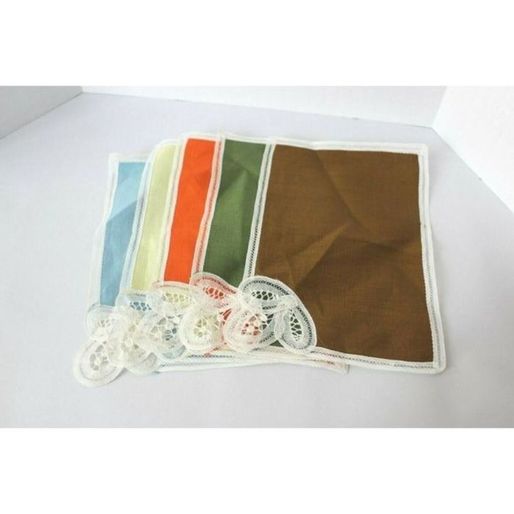 Vintage Handmade Hand Embroidered Handkerchief